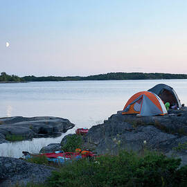 Camping At Coast At Evening by Johner Images