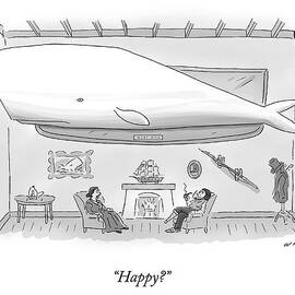 Captain Ahab And His Wife Sit In Their Living by Kim Warp