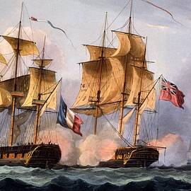 Capture Of Le Desius by Thomas Whitcombe