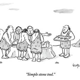 Cavemen Perform Surgery On Another Caveman by Robert Leighton