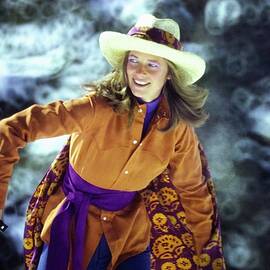 Charlotte Rampling Wearing A Cowboy Shirt by Arnaud de Rosnay