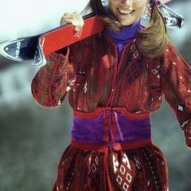 Charlotte Rampling Wearing A Tapestry Coat by Arnaud de Rosnay