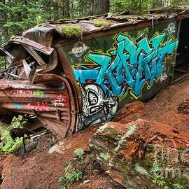 Cheakamus River Train Derailment by Adam Jewell