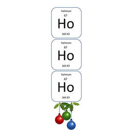 Chemistry - Ho Ho Ho Bell Pull by Richard Reeve