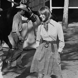 Cheryl Tiegs Wearing A Lisa Cobb Dress by Henry Clarke