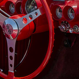 Chevrolet Corvette Red 1962 by Susan Candelario