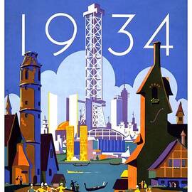 Chicago 1934 Worlds Fair by Georgia Clare