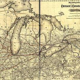 Chicago and Canada Southern Railway Route Map  by Georgia Clare