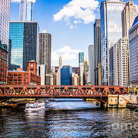 Chicago Cityscape at Wells Street Bridge by Paul Velgos