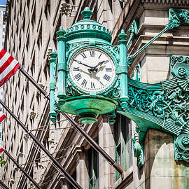 Chicago Clock on Macy's Marshall Field's Building by Paul Velgos