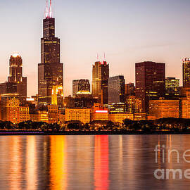 Chicago Downtown City Lakefront with Willis-Sears Tower by Paul Velgos
