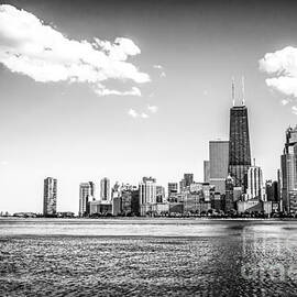 Chicago Lakefront Skyline Black and White Picture by Paul Velgos