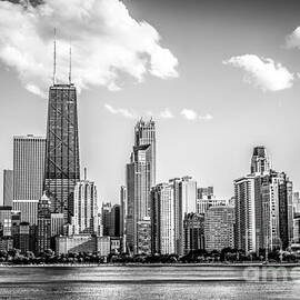 Chicago Skyline Picture in Black and White by Paul Velgos