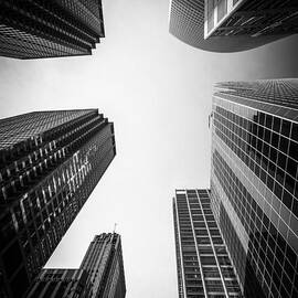 Chicago Skyscrapers in Black and White by Paul Velgos