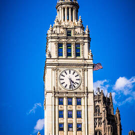 Chicago Wrigley Building Clock by Paul Velgos