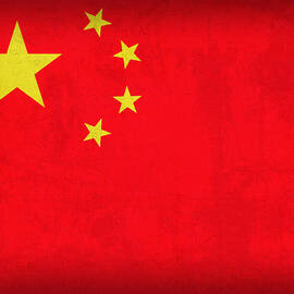 China Flag Vintage Distressed Finish by Design Turnpike