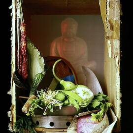 Chinese Statue With Cooking Items by Fotiades
