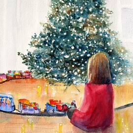 Christmas  by Carlin Blahnik CarlinArtWatercolor