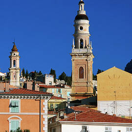 Churchtower Of St Michel Above Town by David C Tomlinson