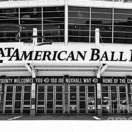 Cincinnati Great American Ball Park Black and White Picture by Paul Velgos