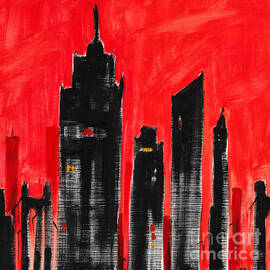 Cityscape Red by Paul Brent