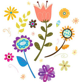 Close-up Of Flowers by Eastnine Inc.