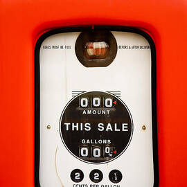 Close up of vintage gas pump by Steven Heap