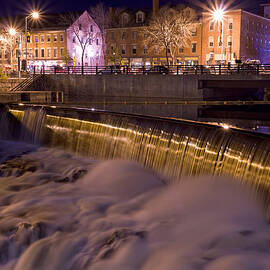 Cocheco River Falls Dover NH by Jeff Sinon