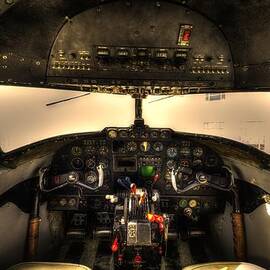 Cockpit - Lockheed Model 18 Lodestar by David Morefield
