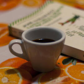 Coffee and Books by AM FineArtPrints