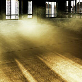 Colored Smoke In An Industrial by Henrik Sorensen