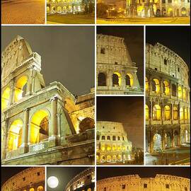 Colorful composition made of Colosseo by Stefano Senise
