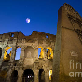 Colosseum and the Moon by Stefano Senise