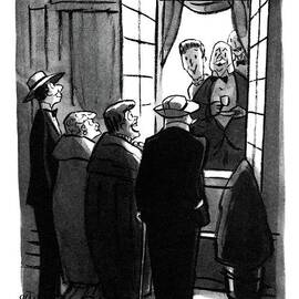 Going To The Trans-lux  by Peter Arno