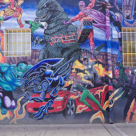 Comics Mural Albuquerque by Mary Lee Dereske