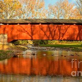 Conestoga River Reflections Crop by Adam Jewell