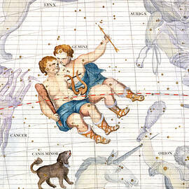Constellation of Gemini with Canis Minor by James Thornhill