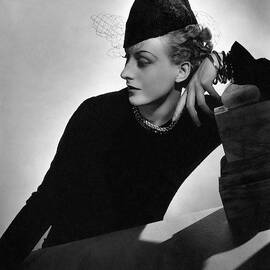 Cora Hemmet Wearing Rose Descat by Horst P. Horst