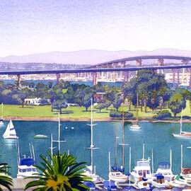Coronado Bay Bridge by Mary Helmreich