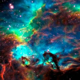 Cosmic Cradle 2 Star Cluster NGC 2074 by Jennifer Rondinelli Reilly - Fine Art Photography