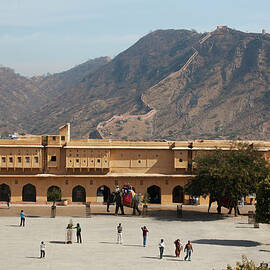 Courtyard Of Amer Fort, Rajasthan by Bjarte Rettedal