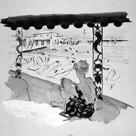 Creek Club Beach by Rene Bouet-Willaumez