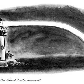 Curse Con Edison! Another Brownout! by Lee Lorenz