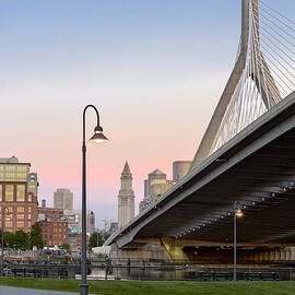 Custom House And Zakim Bridge by Susan Candelario