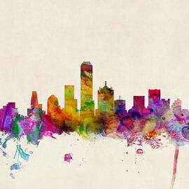 Dallas Texas Skyline by Michael Tompsett