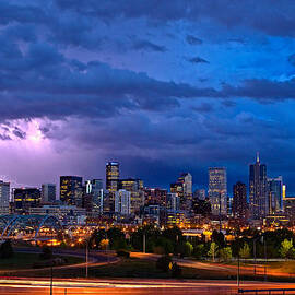 Denver Skyline by John K Sampson