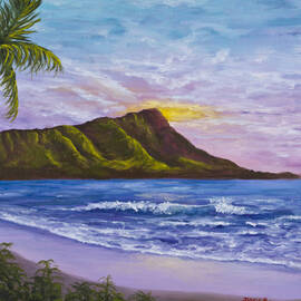 Diamond Head Poster by Darice Machel McGuire - Darice Machel McGuire