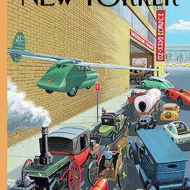 Museum Parking by Bruce McCall