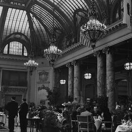 Diners Inside The Old Palace Hotel In California by Andre de Dienes