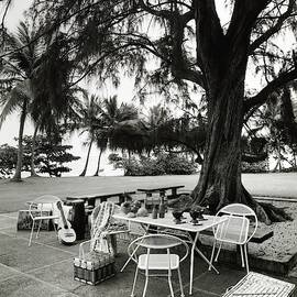 Dining Area On Patio by Tom Leonard